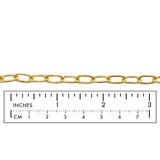 BCH1354 Brass Oval Link Paper Clip Chain
