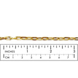 BCH1357 Brass Oval Link Paper Clip Chain