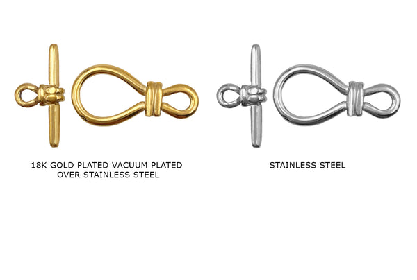 TheSoloist × end custom jewellers バッジ Designers Toggle Clasp 18k Gold plated - 22mm Toggle Clasp - DIY