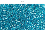 SBDF1006 Silver Lined 6/0 Seed Bead CHOOSE COLOR BELOW
