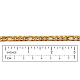 SSC1132 Stainless Steel & 18k Gold Plated Figaro Chains CHOOSE COLOR BELOW