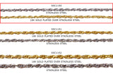 SSC1150 Stainless Steel Oval Link Intertwined Chains 2.85mm