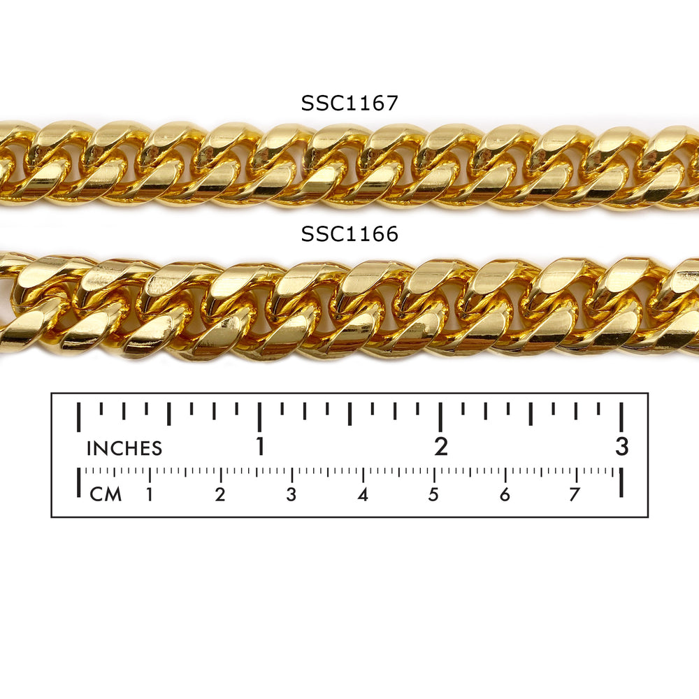 SSC1167  Stainless Steel Rounded Curb Chain CHOOSE COLOR BELOW