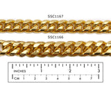 SSC1167  Stainless Steel Rounded Curb Chain CHOOSE COLOR BELOW