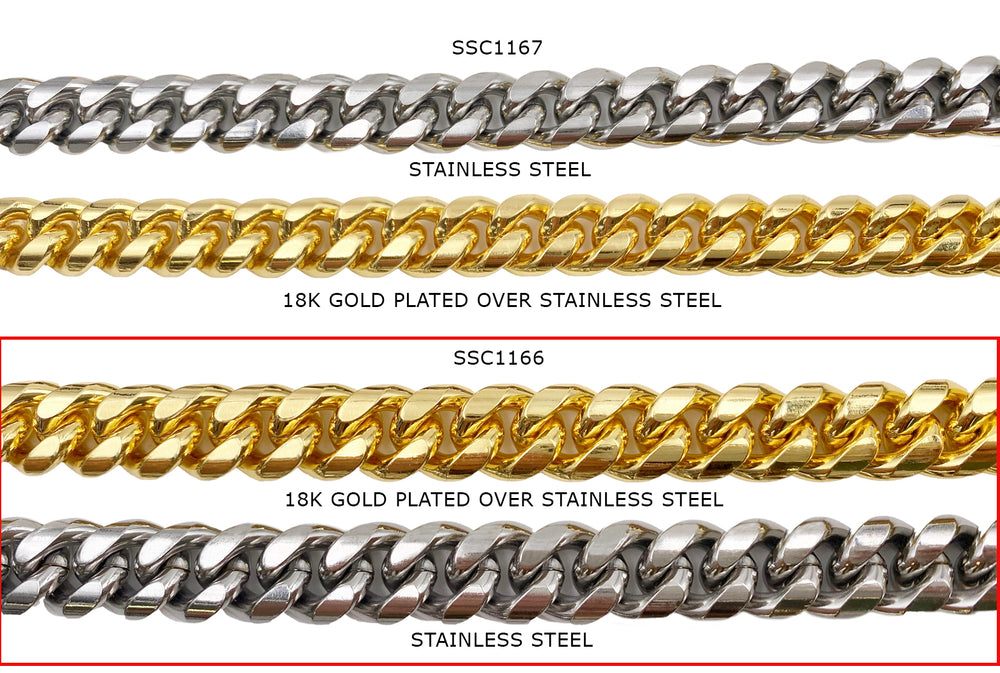 SSC1166  Stainless Steel Rounded Curb Chain CHOOSE COLOR BELOW