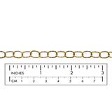 SSC1233 Stainless Steel Oval Link Chain With Design