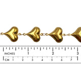 SSC1234 Stainless Steel Shiny Heart Link Chains