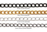 ACYF1003 Aluminum Oval Link Chain CHOOSE COLOR BELOW