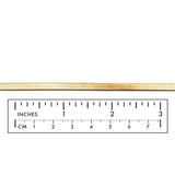 BCH1156 18k Gold Plated Flat Herringbone Chain