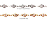 BCH1251 Cubic Zirconia Link Chain CHOOSE COLOR BELOW