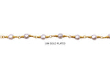 BCH1332 Round Imitation Pearl Wired Chain