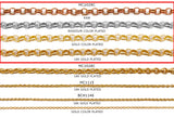 MC1029C Rolo Chain - CHOOSE COLOR FROM DROP DOWN ARROW