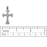 MP3934 Cubic Zirconia Cross Pendant - Rosary Pendant