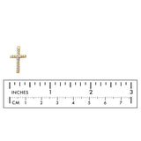 MP3936 Dainty Cubic Zirconia Cross Charm/Pendant CHOOSE COLOR BELOW