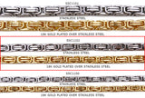 SSC1102 Chunky Rectangular Stainless Steel Chain CHOOSE COLOR BELOW