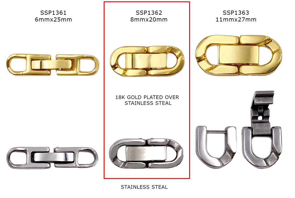 SSP1362  20MM Clasp - Watch Band Clasp CHOOSE COLOR BELOW