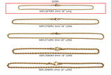 SSP1367DRV  Vacuum Plated 2mm Rope Chain Necklace 16” CHOOSE COLOR BELOW