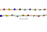 BCH1293 18k Gold Plated Evil Eye Chain