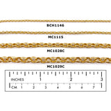 MC1029C Rolo Chain - CHOOSE COLOR FROM DROP DOWN ARROW