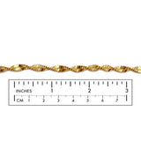 BCH1338 Spiral Twirl Chain  Brass