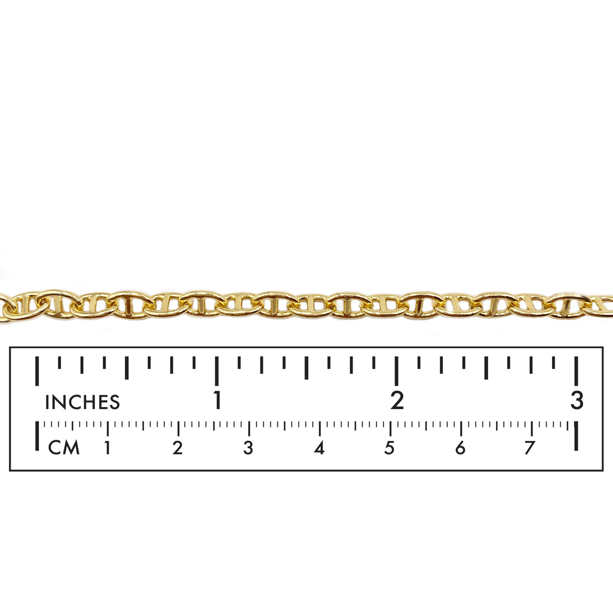 18k Gold Plated Mariner Chain - Interlocking Anchor Chain