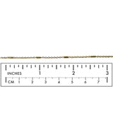 BCH1366 18K Gold Plated Bar Station Brass Chain -