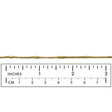 BCH1367 18k Gold Plated Brass Bar Station Chain