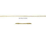 BCH1367 18k Gold Plated Brass Bar Station Chain