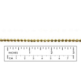 BCH1368 Diamond Cut Beaded Brass Chain