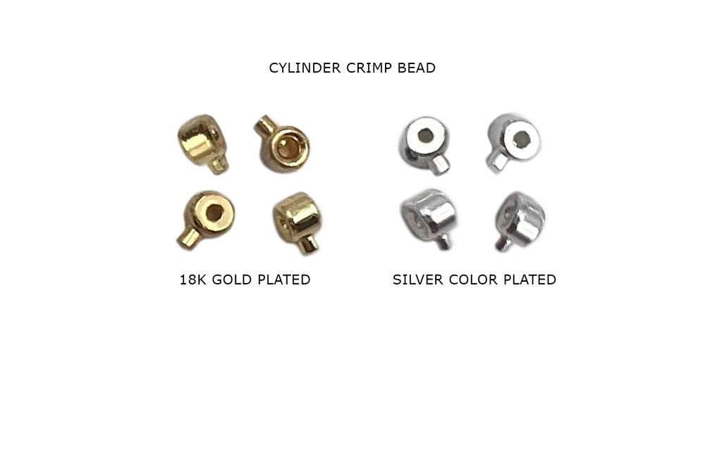 BCR1002 Round Cylinder Crimp Beads 3.2mm
