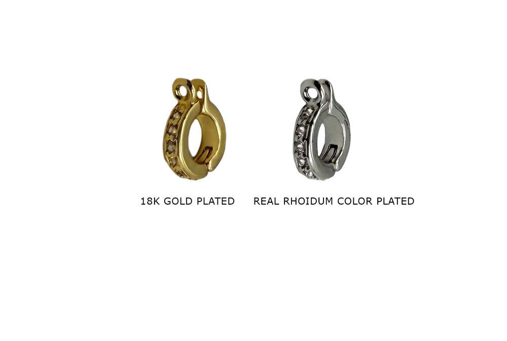 BLC1015 Cubic Zirconia Charm Holders 7mm