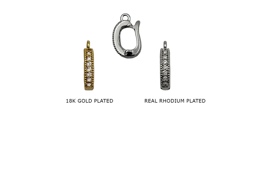 BLC1016 Cubic Zirconia Charm Holder 13mm