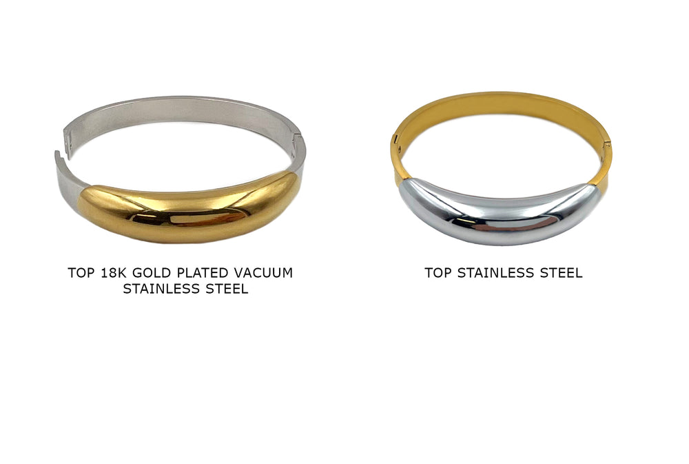 BS1014 Two Tone Contemporary Bracelet