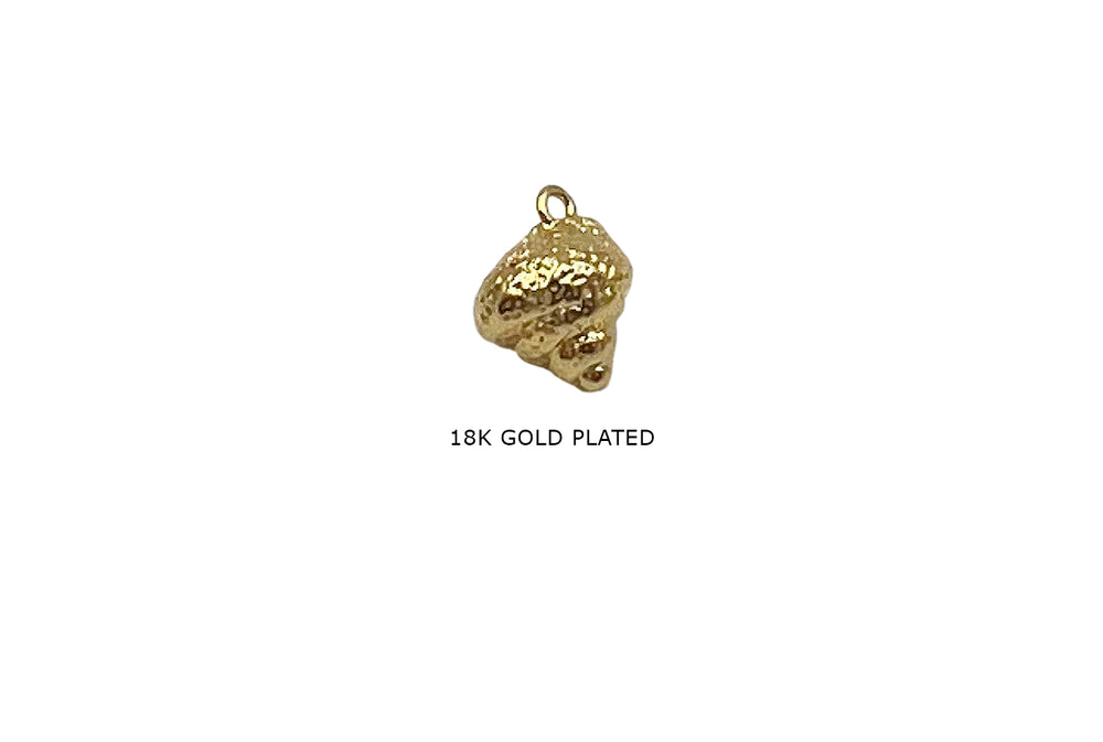 CB2062 18k Gold Plated Conch Shell Charm