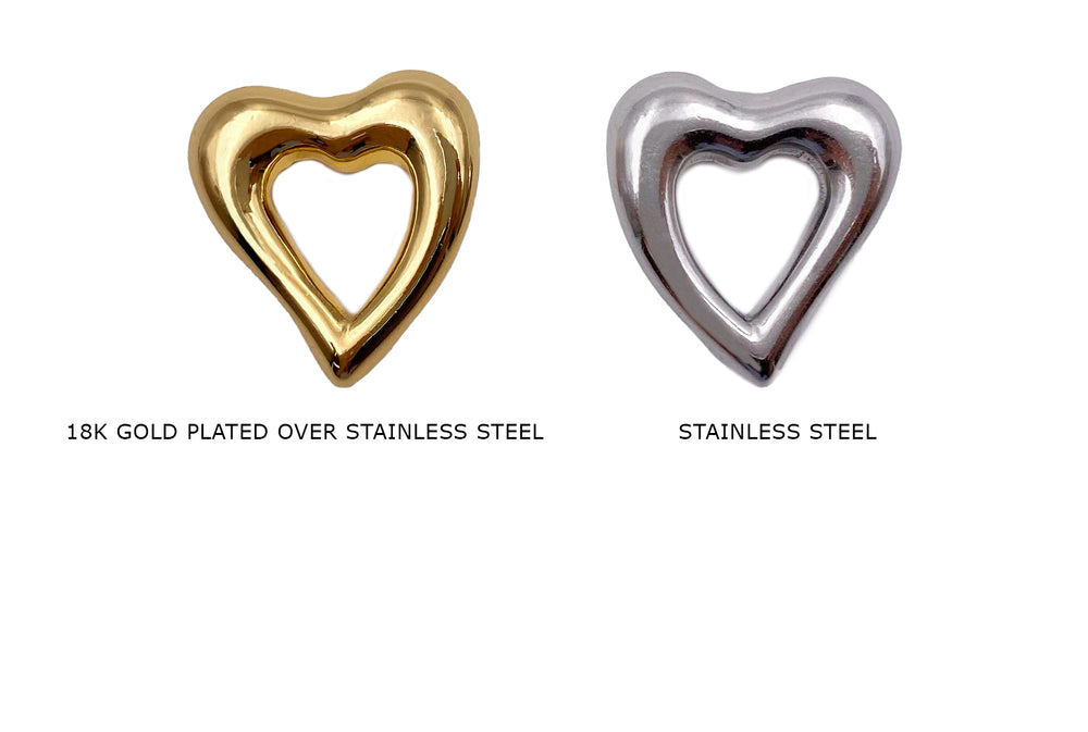 CS1009  Stainless Steel Heart Pendant