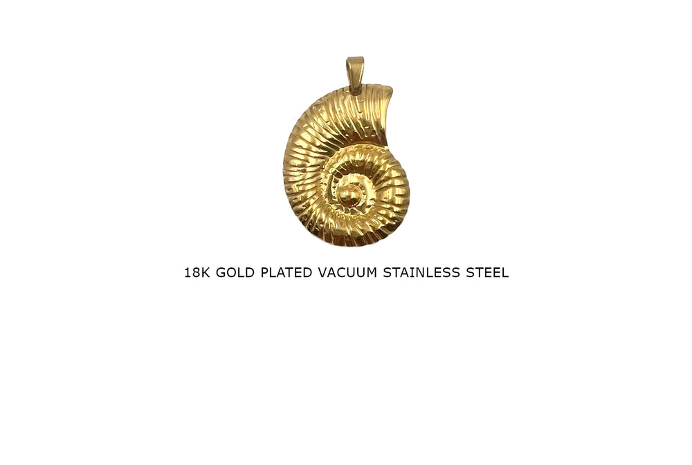 CS1074 Stainless Steel Shell Charm - Pendant