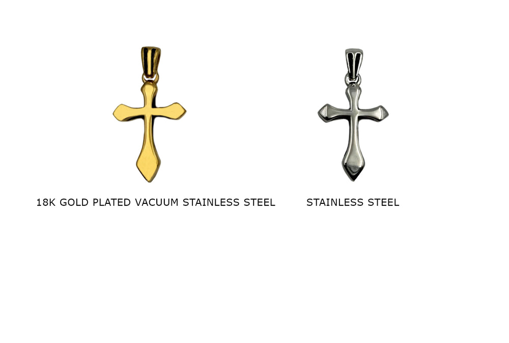 CS1158Z Stainless Steel Cross Charm - Pendant 20mmx31mm