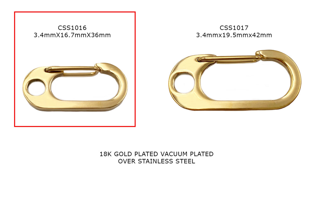 CSS1016V Carabiner Clasp 3.4mm x 16.7mmx36mm