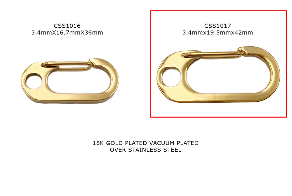 CSS1017V Carabiner Clasp 3.4mm x 19.5mmx42mm