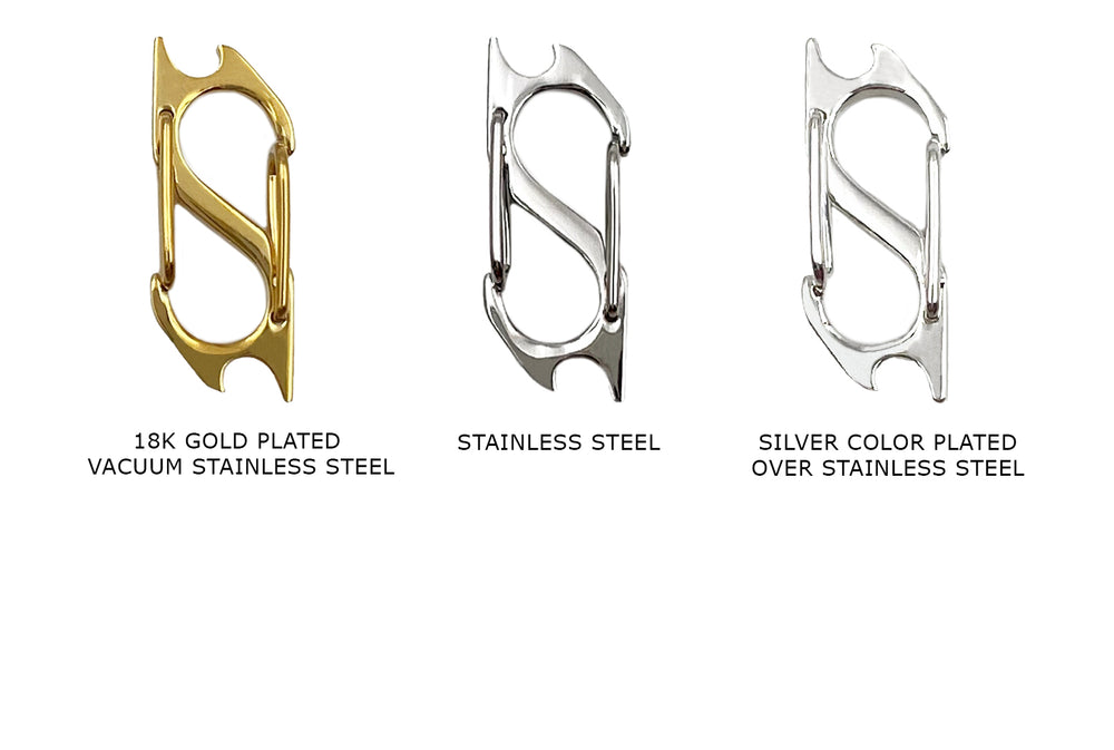 CSS1027 Stainless Steel  Spring Clasp - Double Sided Spring Clasp 29mm
