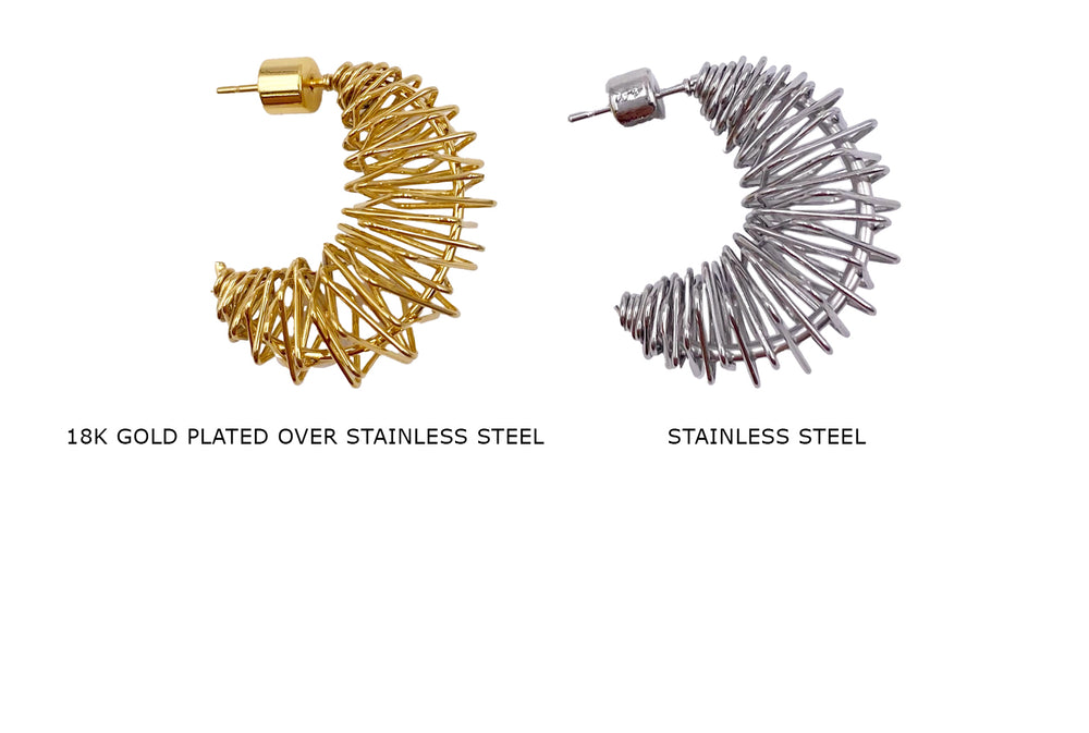 ESS1030M  Stainless Steel Multi Wired Earring