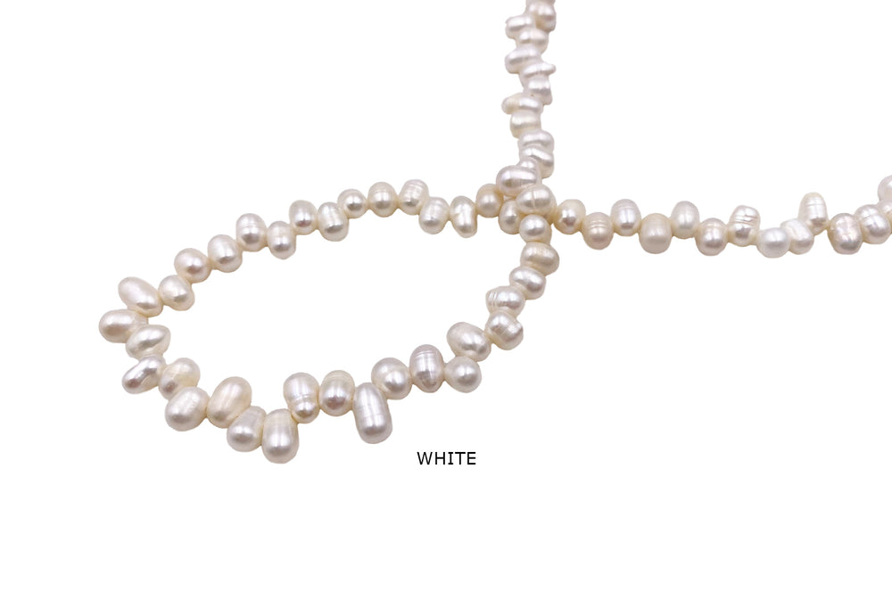 FWP1130 Oval Shape Fresh Water Pearl Beads 5mmx7mm