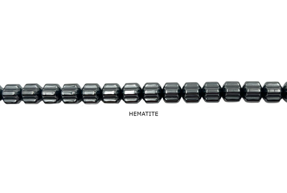GSA1015.36  8mm Hematite Gemstone Rondelle Beads