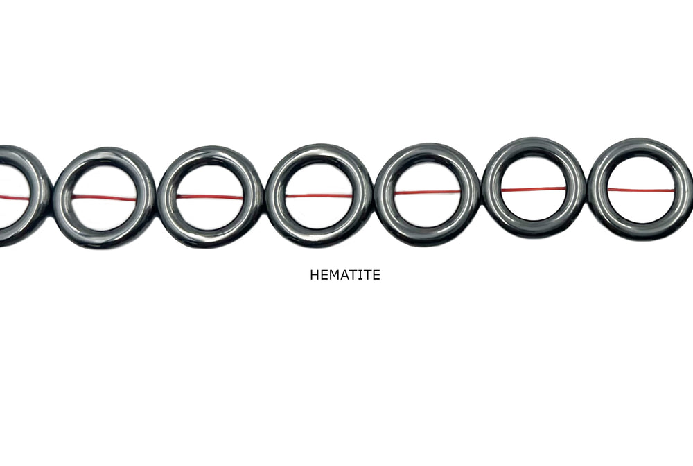 GSA1015.39 Round O Shape Gemstone Spacers 16mm