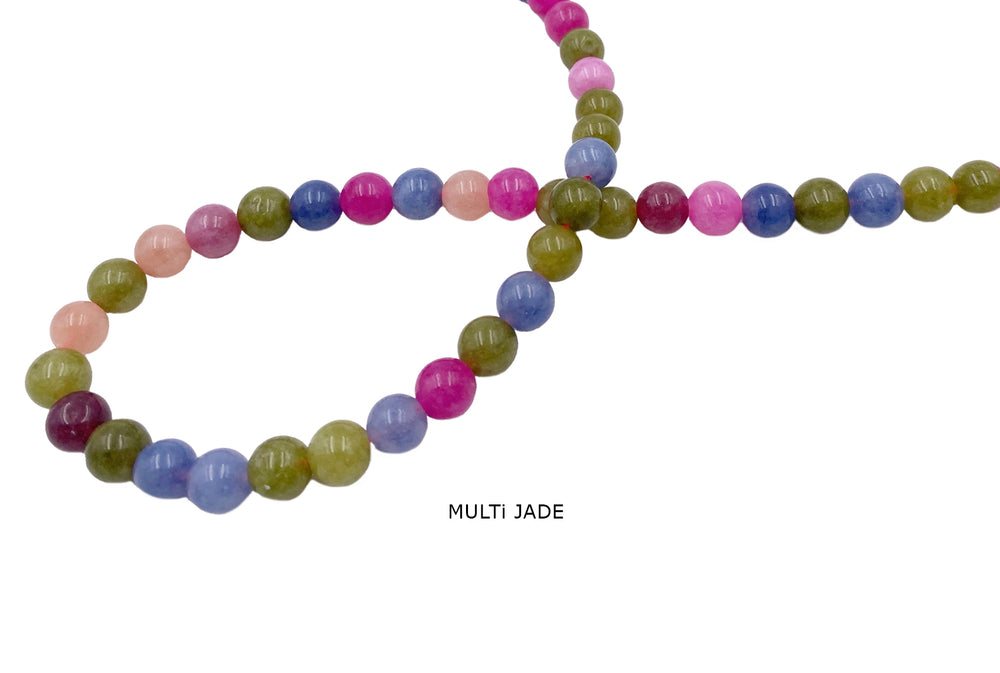 GSA1120 Round Colorful Gemstone Beads 8mm