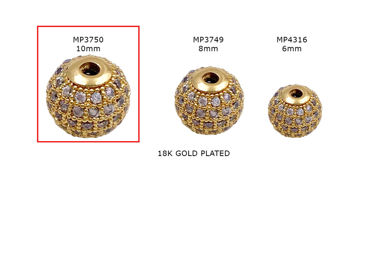 Floral Large Hole Spacer Ring Beads, Bulk (10)-B6191-BULK