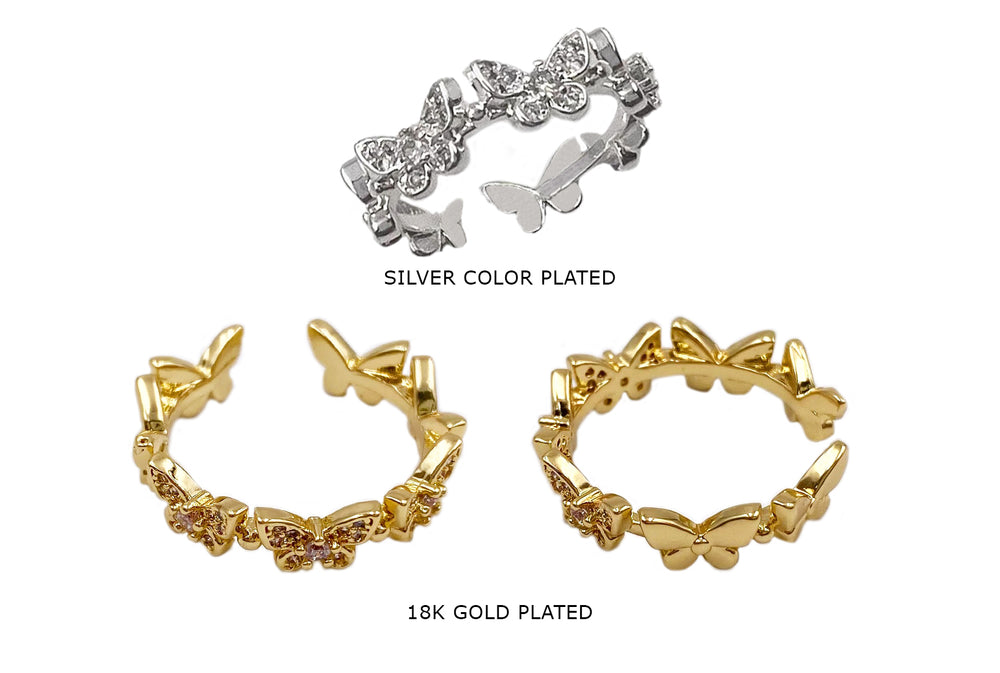MP4145 Cubic Zirconia Butterfly Ring