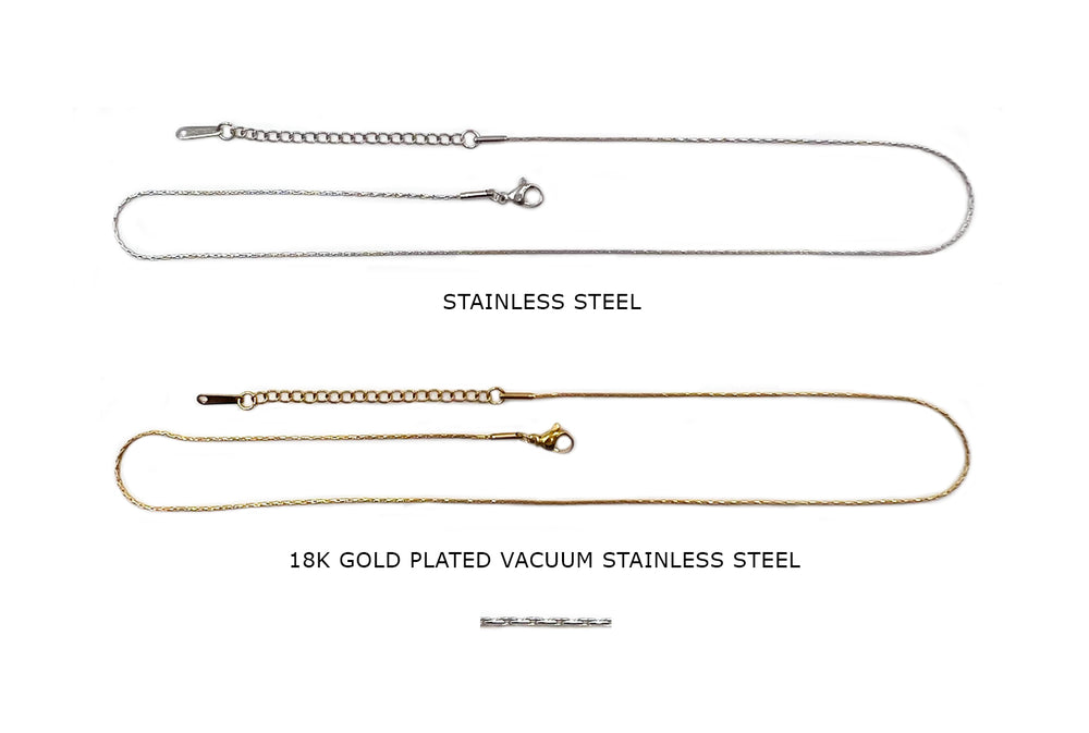 NS1021 Stainless Steel Dainty Chain Necklace For Pendants