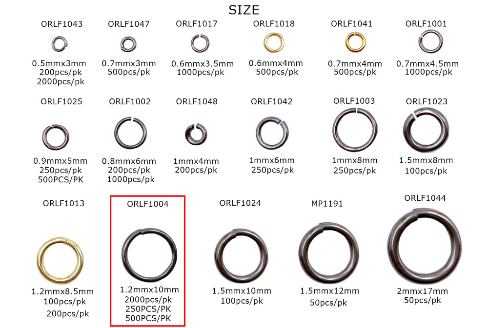 ORLF1004 1.2mm X 10mm O-Ring
