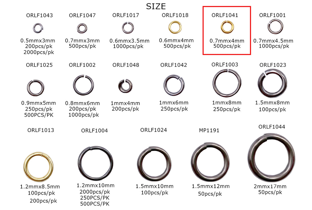 ORLF1041  0.7mm X 4mm O-Ring